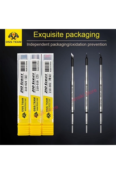 Choice مجموعة رؤوس لحام C210 فائقة الدقة باللون الأسود من سلسلة كينغ كونغ، رق...