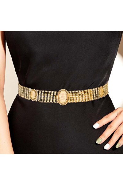 Generic حزام بديل الذهب كرسي جابر بيضاوي