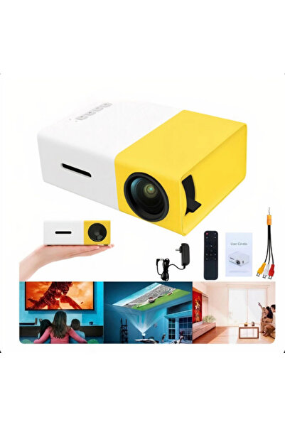 AMRIS Mini Videoproiector Portabil Full HD 1080p HDMI USB