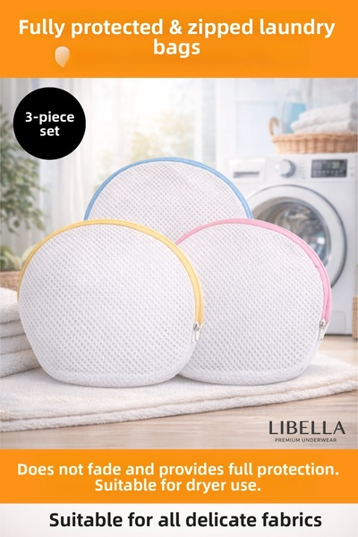 LİBELLA İÇ GİYİM Set de 3 lenjerie intimă cu fermoar și protecție completă, ș...