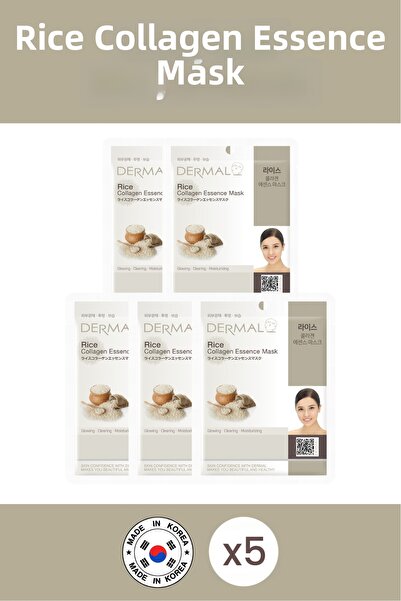 Dermal Rice Extract Purifying, Moisturizing and Tone Equalizing Collagen Mask...