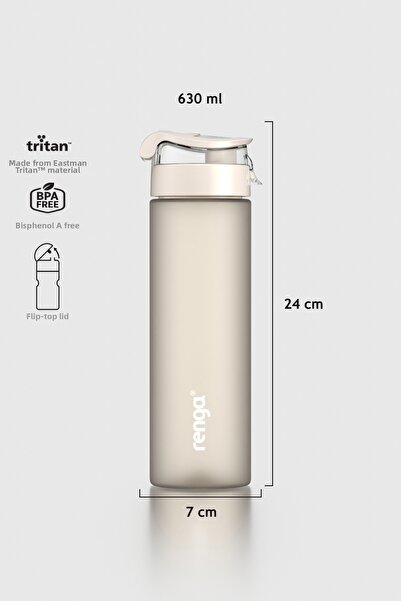 Renga Atlas 630 ml Matte Tritan Flask 912113 Beige