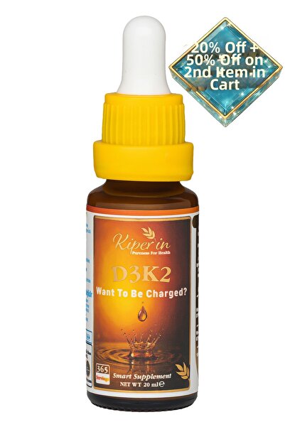 Kiperin دي3كي2 |   فيتامين د3 (1000 وحدة دولية) وك2 (25 ميكروغرام) |   محتوى ...