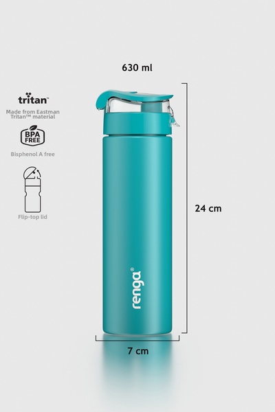 Renga Atlas 630 ml Tritan Water Bottle 912113 Turquoise