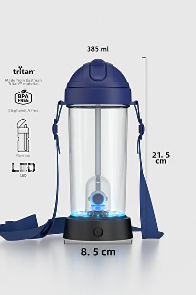 Renga Cosmo Astronaut Figured Led Lighted 385 ml Tritan Children's Water Bott...
