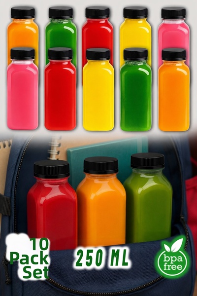 Ezupack زجاجة مشروبات بلاستيكية فارغة من البولي إيثيلين تيرفثالات (PET) مانعة...