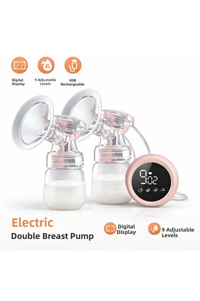 MorBebe مضخة ثدي كهربائية مزدوجة I مضخة حليب كهربائية I آلة حلب الحليب I مضخة...