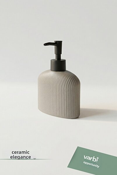 Varbifırsat Modern Patterned Ceramic Soap Dispenser 180 ml
