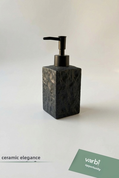 Varbifırsat Modern Patterned Ceramic Soap Dispenser 180 ml
