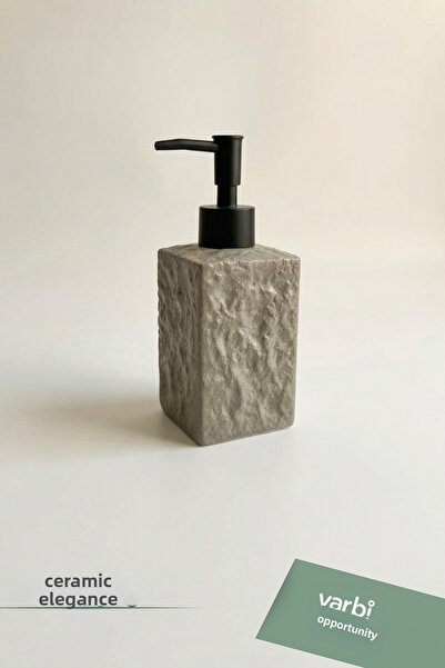 Varbifırsat Modern Patterned Ceramic Soap Dispenser 180 ml