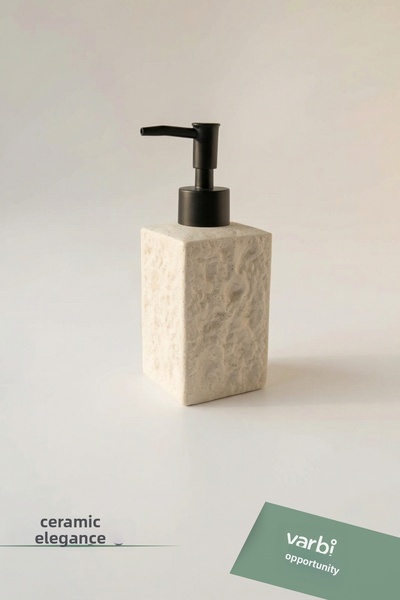 Varbifırsat Modern Patterned Ceramic Soap Dispenser 180 ml