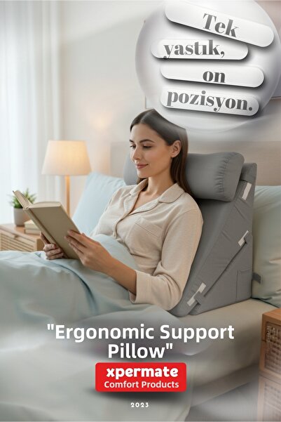 XPERMATE Ergonomic Support Pillow – Support for Head, Back, Waist, and Legs