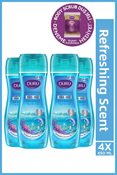 Duru Fresh Sensations Ocean Freshness Shower Gel 4X450 ml