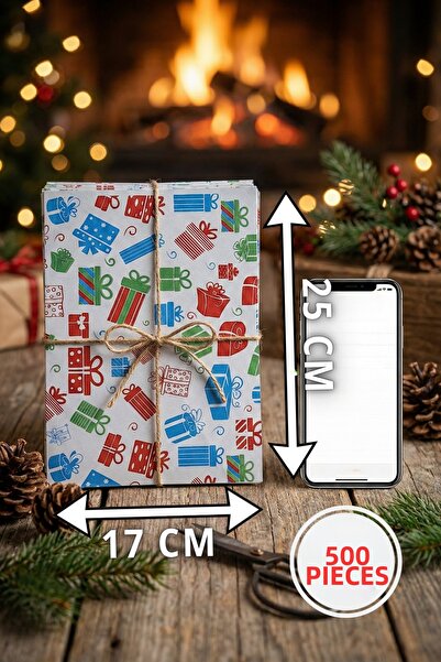 Pusula Marketim 500Pcs Gift Wrapping Paper Patterned Gift Packaging Paper |  ...