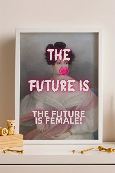 Saturn Viitorul este feminin Tablou înrămat Femeia viitorului Artă feministă ...