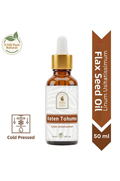 Sera Natura زيت بذور الكتان 50 مل - مصدر طبيعي 100% لأوميغا 3