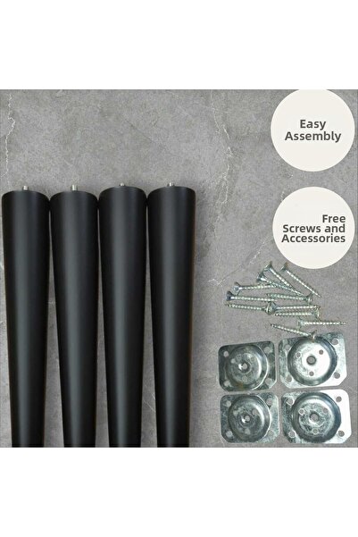 Ema orman APARAT DE FIER DE 24 CM CU PICIOR CONIC NEGRU