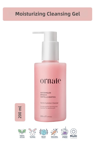 ORNATE جل تنظيف الوجه المرطب لجميع أنواع البشرة 200 مل