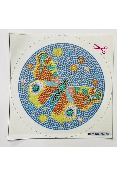 EleganTShoP 5D Beads Goblen Mozaic Tablo Pano 16*16 cm Fluture