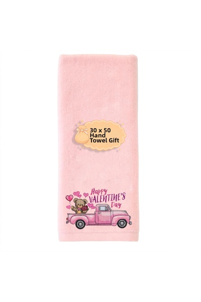 Ursa Valentine's Day Designed Embroidered Towel