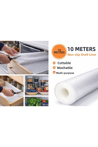 cs ilkim Kitchen Transparent Shelf Cover Non-Slip Cabinet Drawer Shelf Cover ...