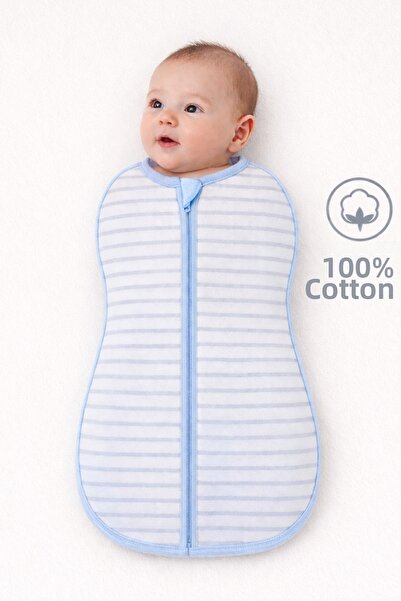 Mimocan 100% Cotton Organic Soft Combed Cotton Sleeping Bag Newborn Zippered ...