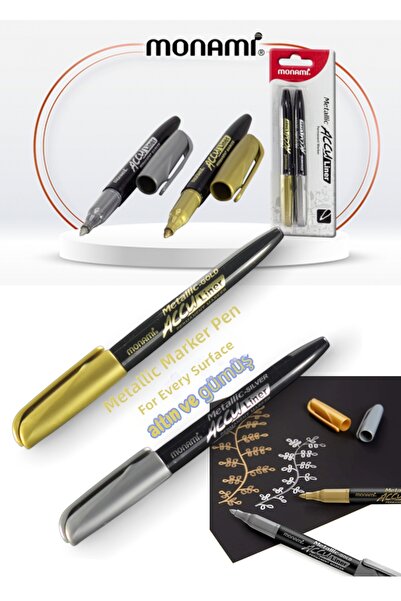 SEYFİKİRTASİYE Metallic marker pen gold and silver for any surface