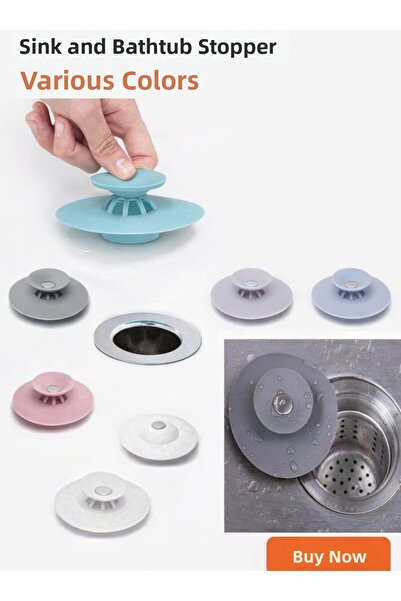 peanelife Silicone Sink and Bathtub Stopper |   Flexible Drain Sealant |   Wa...