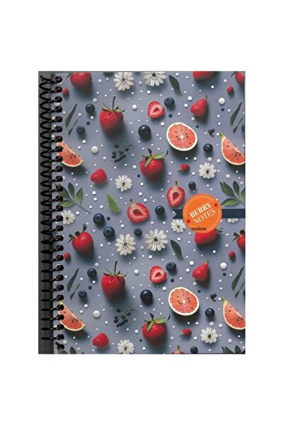 Gıpta BERRY NOTES SPIRAL HARD COVER 17x24 120YP. Caiet în dungi