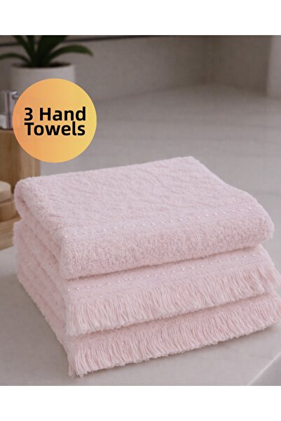 SEVHOME CONCEPT طقم مناشف قطنية لليدين والمطبخ 3 قطع 30x50 سم