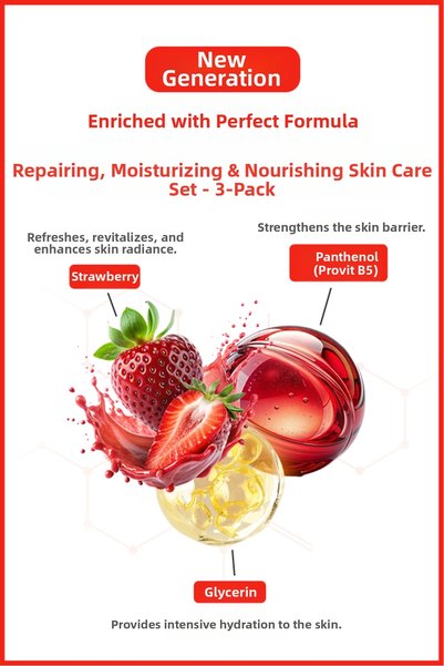 ICON Care Icon Skin Care Foam Strawberry & Cheesecake Set of 3