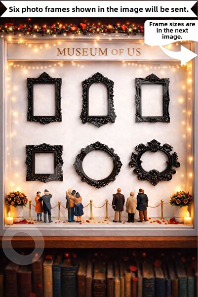 OVERMAX Μαύρα Μίνι Κορνίζες Σετ 6 τεμαχίων – Δώρο για την Ημέρα του Αγίου Βαλ...