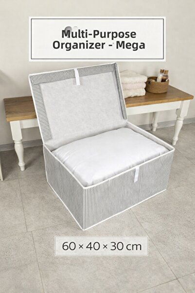 PONÇİK BEBEK Κουτί Αποθήκευσης Πολλαπλών Χρήσεων Mega Organizer σε Γκρι Χρώμα...