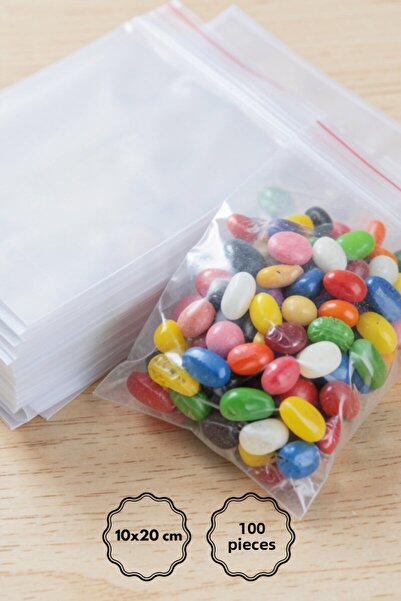 Bimotif Transparent Opp Bag with Tape 10X20 cm (100 Pieces)