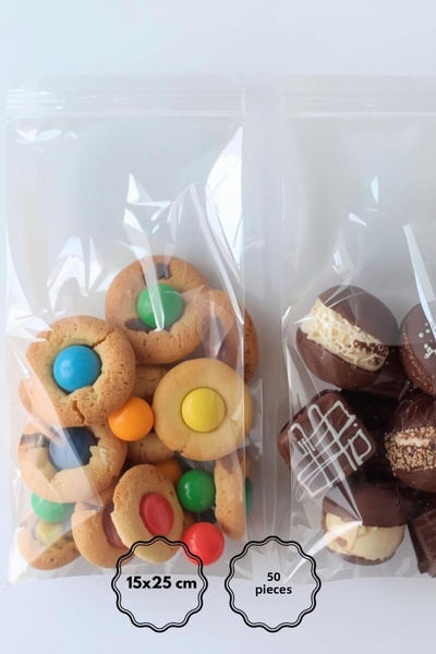 Bimotif Transparent Opp Bag with Tape 15X25 cm (50 Pieces)