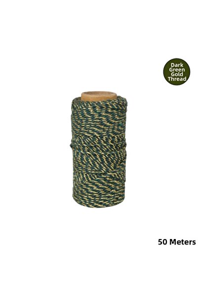 roco paper Dark Green Gold Decorative String, Gift Packaging, Ramadan Decorat...