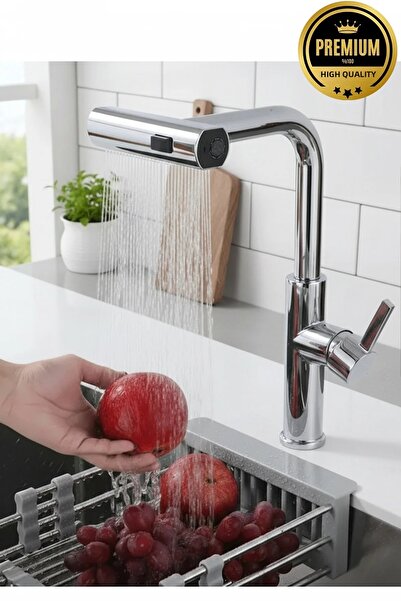 banyonatural Chrome First Quality Stainless Brass Spiral Waterfall Sink Kitch...