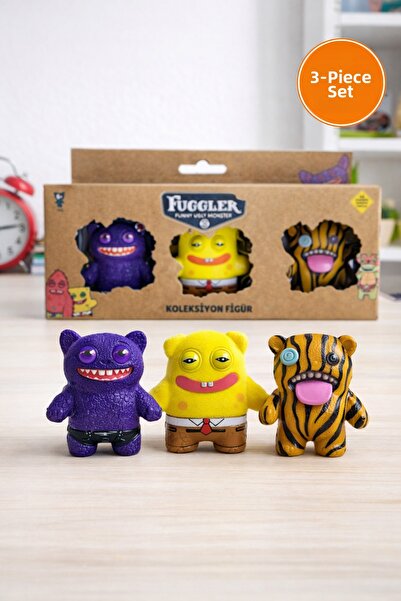 TOYFEST Fuggler Funny Ugly Monster 3-Piece Collectible Figure Set – Colorful ...