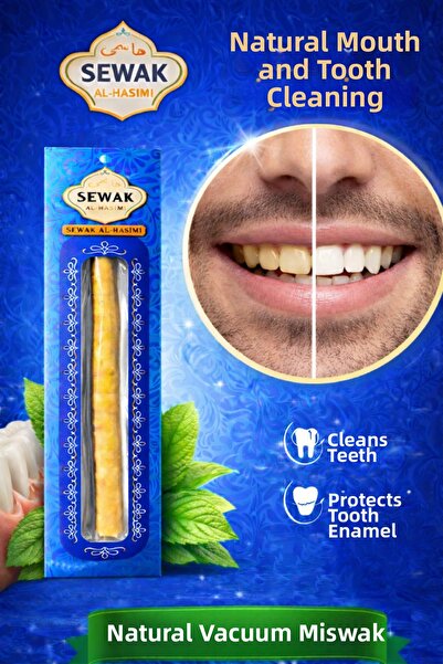 sewak al-haşimi Natural Vacuumed Fresh Miswak Traditional Care for Oral and D...
