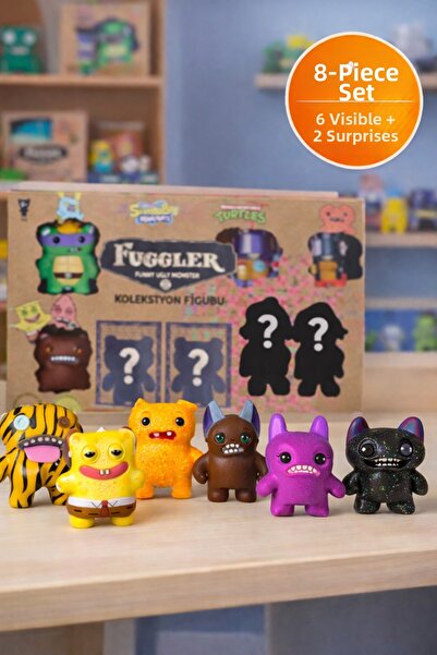 TOYFEST Fuggler Funny Ugly Monster Figure Set of 8 – Includes 2 Surprise Char...