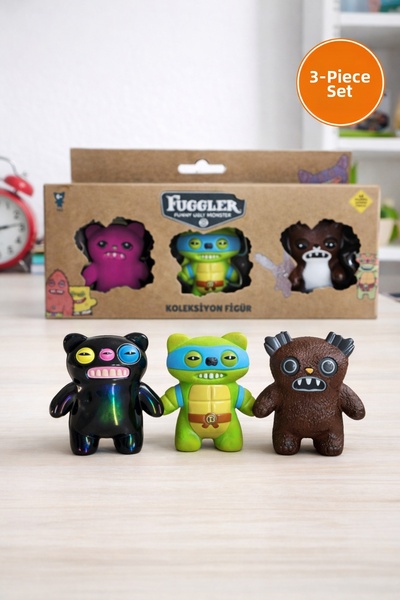 TOYFEST Fuggler Funny Ugly Monster 3-Piece Collectible Figure Set – Colorful ...