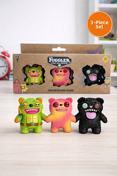 TOYFEST Fuggler Funny Ugly Monster 3-Piece Collectible Figure Set – Colorful ...