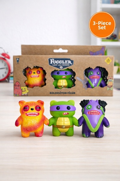 TOYFEST Fuggler Funny Ugly Monster 3-Piece Collectible Figure Set – Colorful ...