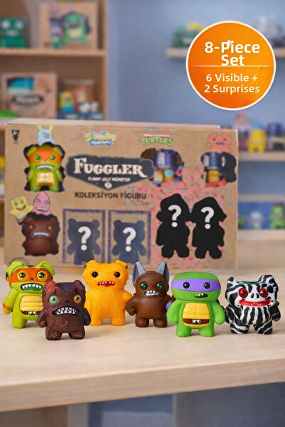 TOYFEST Fuggler Funny Ugly Monster Figure Set of 8 – Includes 2 Surprise Char...
