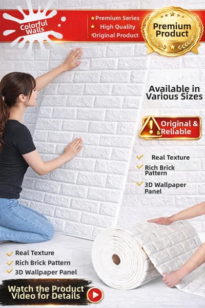 Renkli Duvarlar Αυτοκόλλητο αυτοκόλλητο με διαγράψιμο αυτοκόλλητο πάνελ ταπετ...