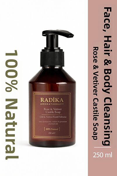 Radika Aromaterapi Natural Castile Soap |   Rose & Geranium & Vetiver Castile...