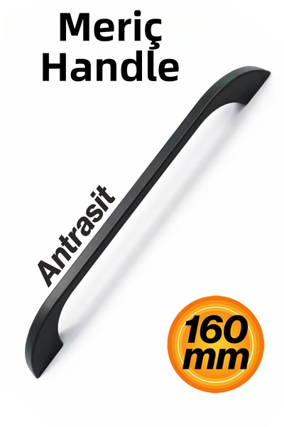 Badem10 Mâner de sertar Meriç Antracit 160 mm Design modern și elegant Mâner ...