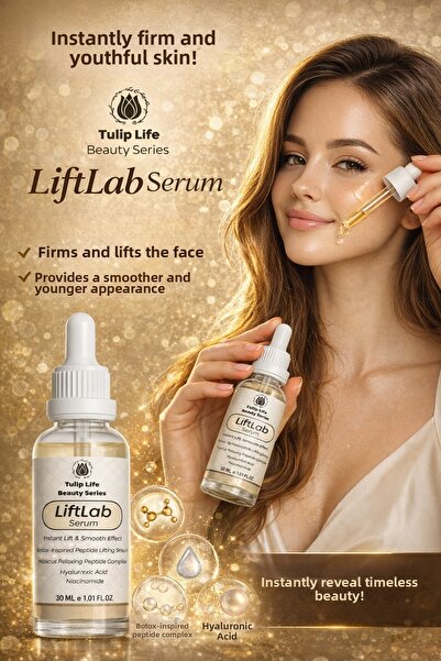 Tuliplife مصل الوجه من ليفت لاب مع الببتيد - مصل شد البشرة بحمض الهيالورونيك ...