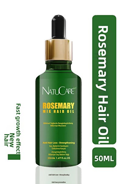 NatuCare زيت إكليل الجبل المضاد لتساقط الشعر وتطويل سريع 50 مل