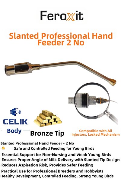 FEROXİT Hand Feeding Apparatus No. 2 – Safe Feeding for Baby Birds, Inclined ...
